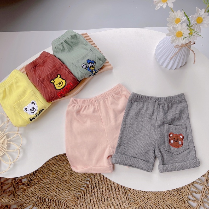 Quần short thun đùi bé trai bé gái