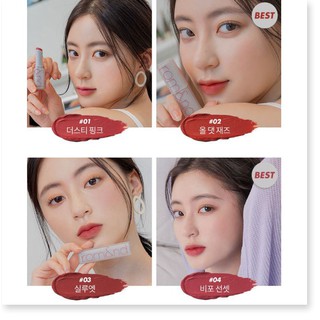 [Mã giảm giá] [New][Shell Beach Nude Collection] Son thỏi lì Romand New Zero Matte Lipstick 3g
