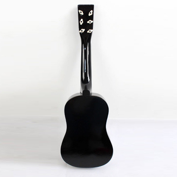 Guitar màu đen loại nhỏ 23 inch bằng gỗ chất lượng cao