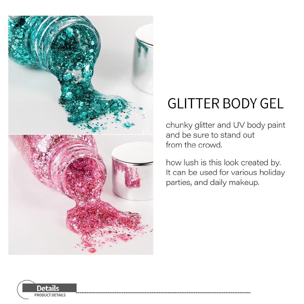 [Hàng mới về] Gel kim tuyến HANDAIYAN trang điểm cơ thể lấp lánh
