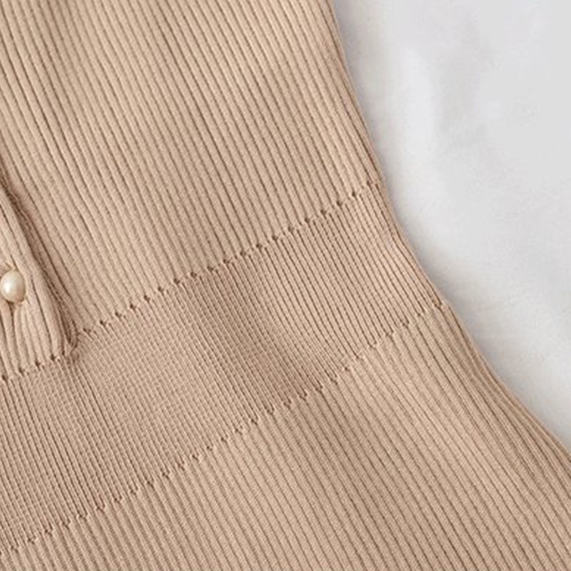 Đầm Mini Hai Dây Dệt Kim Ôm Dáng Màu Trơn Cài Nút Thời Trang Mùa Hè Xinh Xắn Cho Nữ