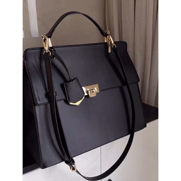 Túi xách tay đeo chéo đeo vai da cỡ lớn đi học đi làm khoá vàng sang trọng 2022