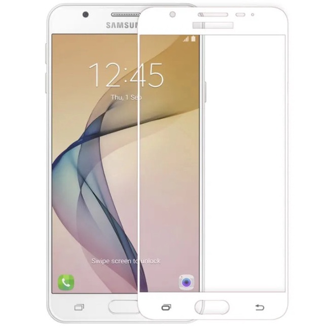 Kính cường lực Samsung J7 Prime Trắng (Full Màn, Full keo)