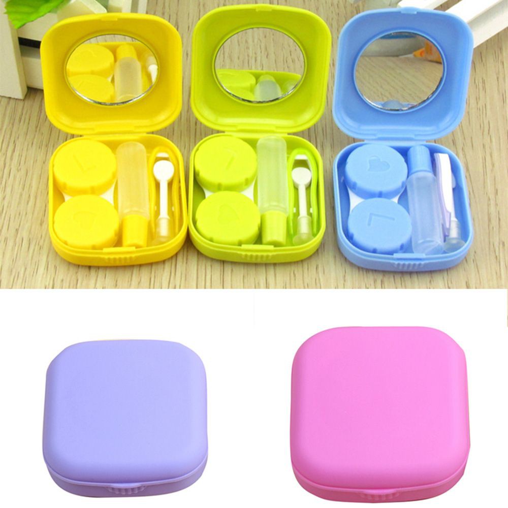 ANEMONE Kit Mirror lens Travel Contact Case Mirror Mirror
