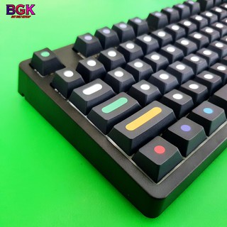 Bộ Keycap DOT Cherry Thick PBT Cherry Profile Dye Sub 128 Nút cân được hầu hết các layout