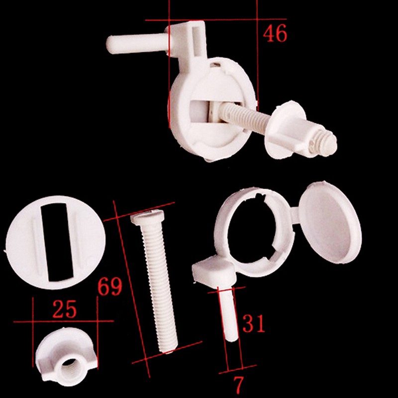 Bộ 1 / 2 Ốc Vít Nhựa Hl Chuyên Dụng Cho Nhà Vệ Sinh