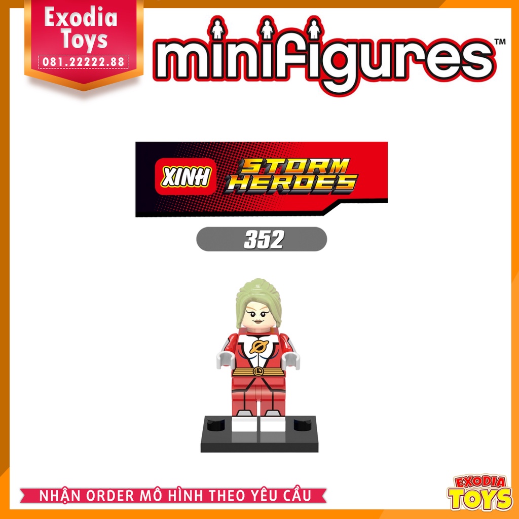 Xếp hình minifigure nhân vật siêu anh hùng Teen Titans - Đồ chơi lắp ghép sáng tạo - X0126