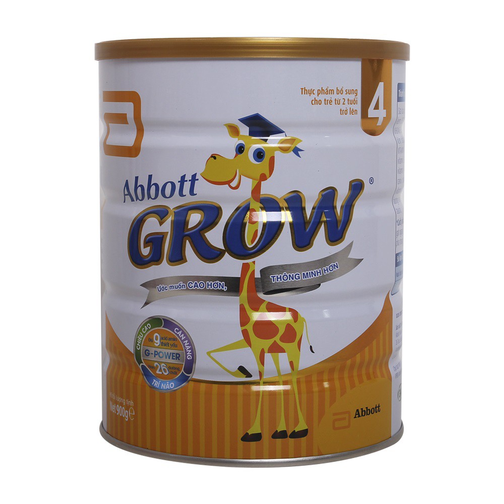 (tặng quà) SỮA ABBOTT GROW 4 HƯƠNG VANI 900G (date 2022)