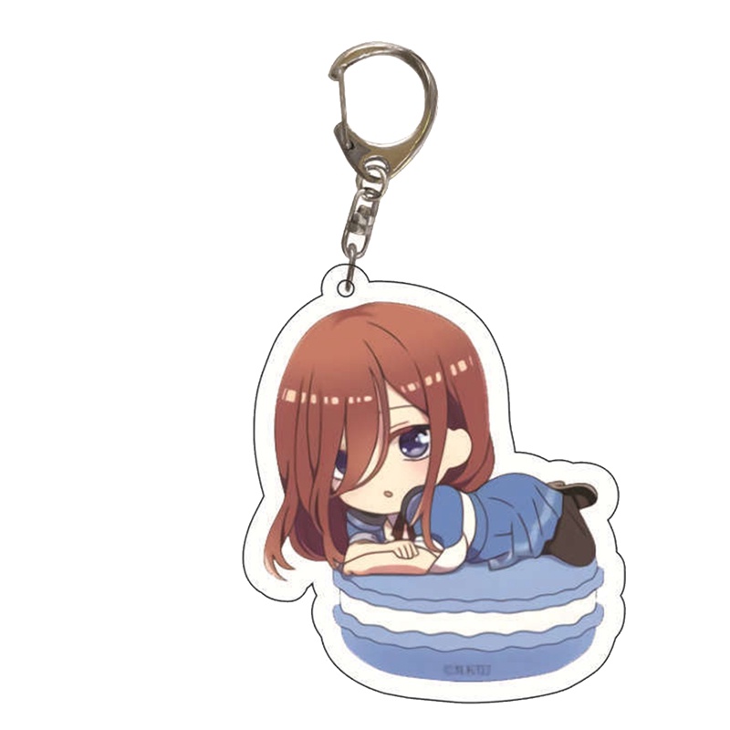 Tmdbyx Móc Khóa Đính Đá Quintuplets❉Móc Khóa Acrylic Quà Tặng