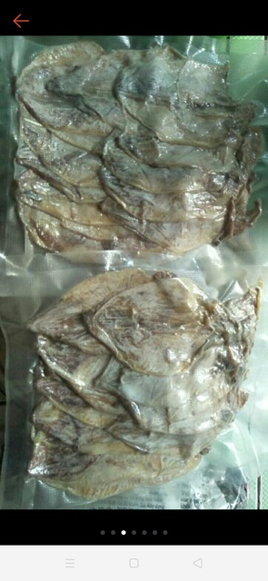 7 con mực khô mini y hình to bằng 3 ngón tay