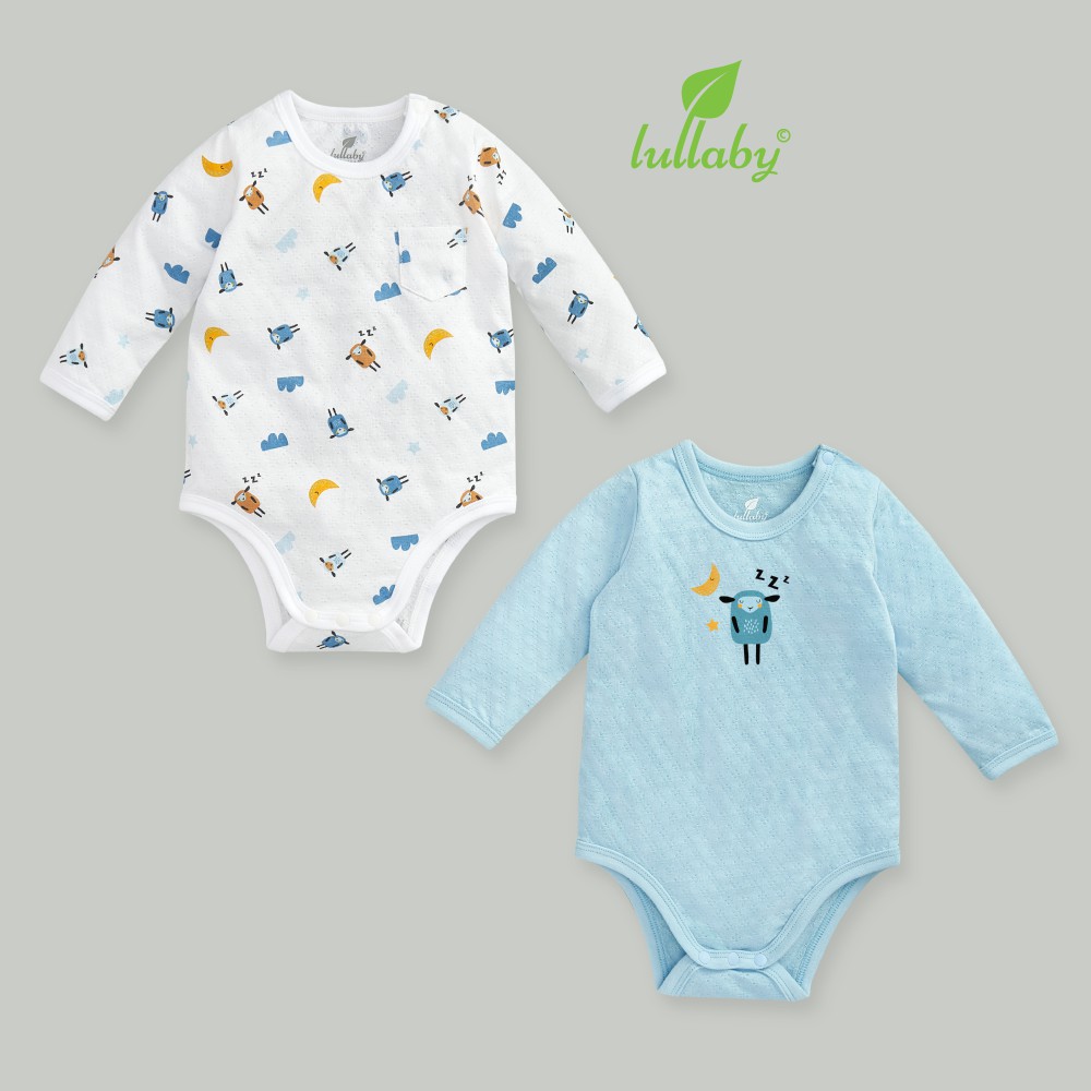 LULLABY Set 2 body dài tay cho bé NH664665P
