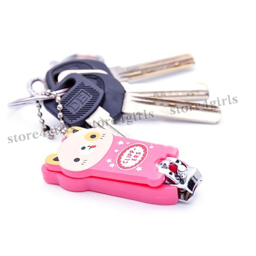 Bấm móng tay họa tiết cute, dụng cụ cắt móng tay hoạt hình, làm móc khóa an toàn tiện dụng Store4girls