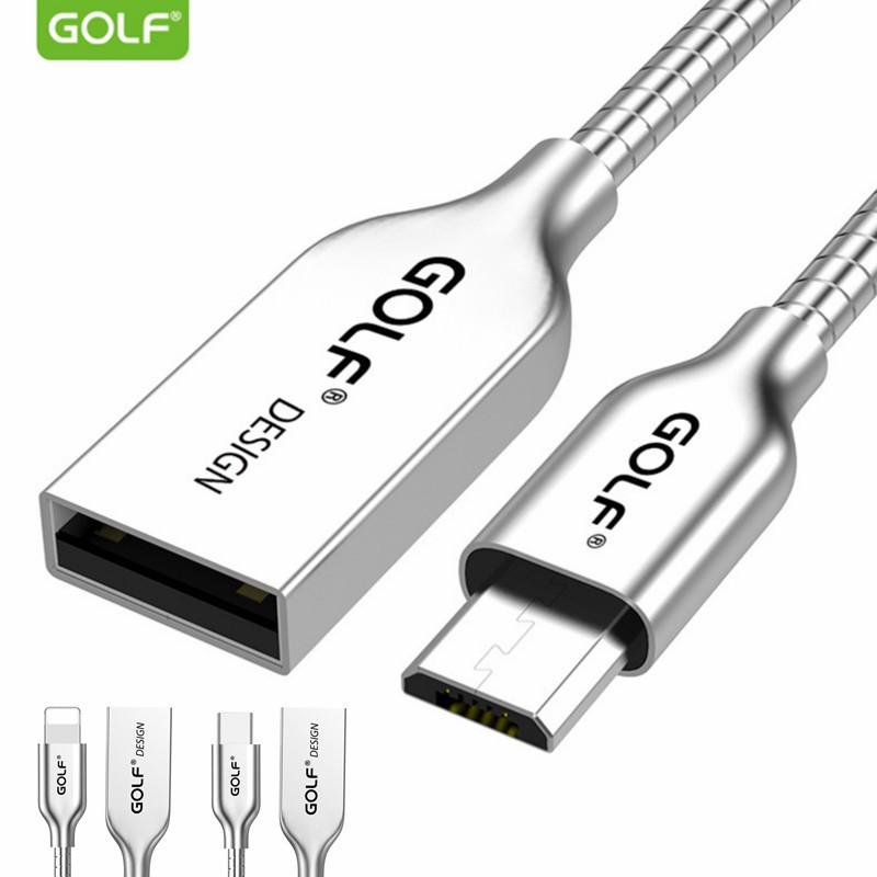 Dây cáp sạc dữ liệu usb loại c golf làm từ hợp kim kẽm 2.4a