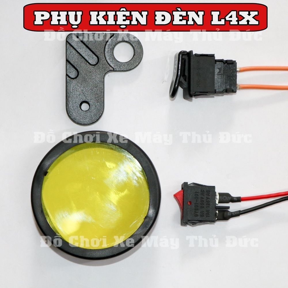 Đèn Trợ Sáng L4x SST20, Kính Tím...