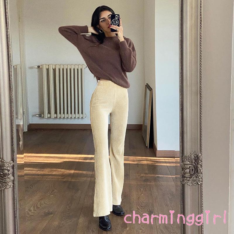 Quần Dài Ống Loe Thời Trang Dành Cho Nữ