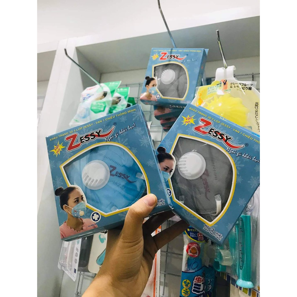 Khẩu trang  3D 5 lớp van thông minh
