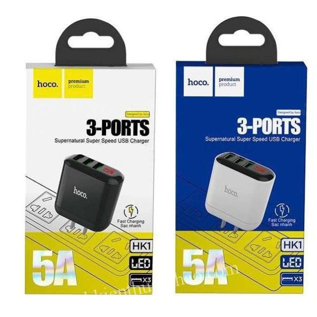 Cóc Sạc Nhanh Hoco HK1 Chính Hãng. Có Màn LCD Báo Điện Áp Khi Đang Sạc. VI TÍNH QUỐC DUY