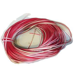 Dây điện đôi 0.75mmx2 đỏ trắng (5m)