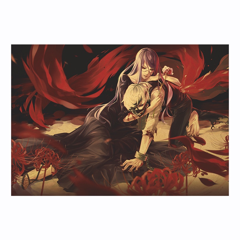 Poster Hoạt Hình Tokyo ghoul Kích Thước 50.5 * 35cm