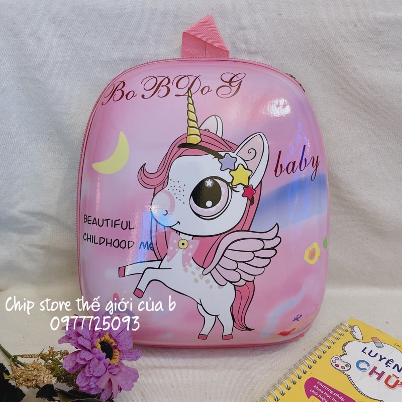 Balo trứng đẹp cho bé gái , balo ba lô đi học siêu nhẹ chống gù cho bé nhiều hình kute