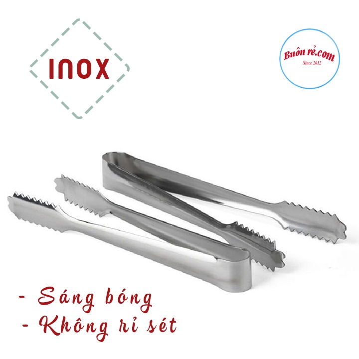 Kẹp gắp thịt nướng INOX 29CM - Kẹp gắp đá đảm bảo vệ sinh 00319