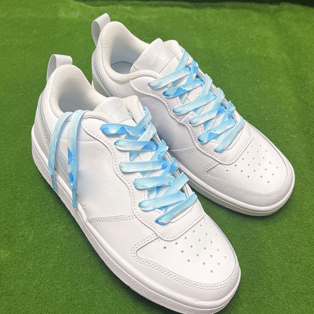 1 Cặp Dây Giày Co Giãn Nhuộm Màu Cầu Vồng Thời Trang 100 / 120 / 140 / 160CM