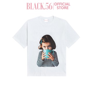 Áo thun nữ Acme de la vie WHITE WITH A MUG , áo thun unisex form rộng tay lỡ 100% cotton , BLACK56 M59