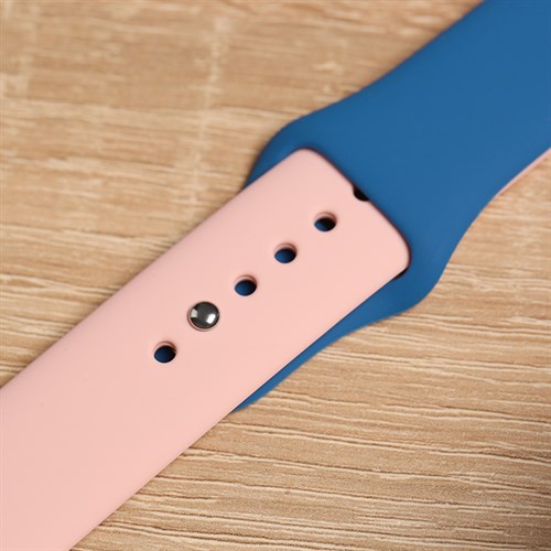 Dây silicone MVW cho đồng hồ Apple 44 mm xanh hồng M02-02-44