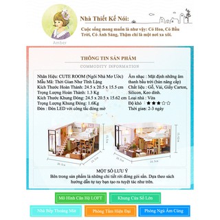 Mô hình nhà gỗ DIY căn phòng mô ước