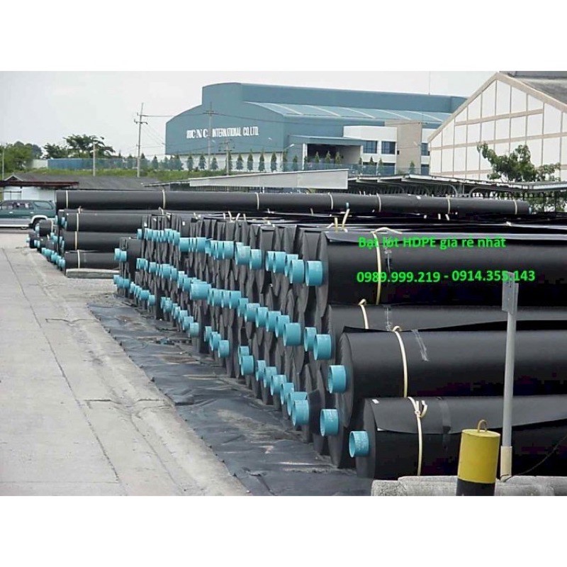 Bạt lót ao tôm, bạt nhựa đen hdpe 0.5mm cuộn 200m2