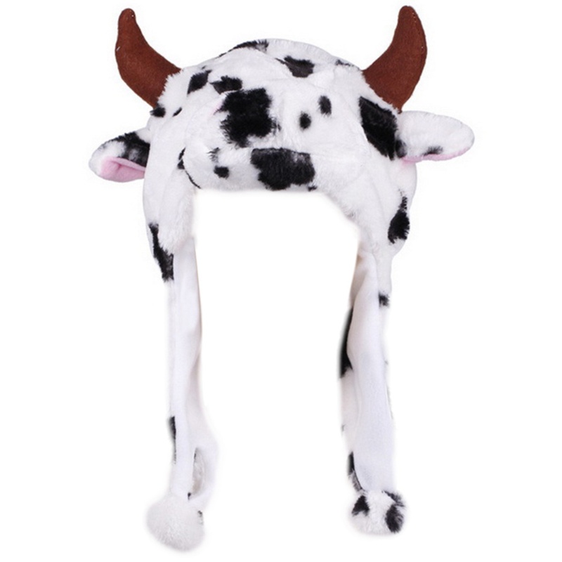 Mũ Beanie Hóa Trang Động Vật Bằng Vải Bông Cho Nam &amp; Nữ