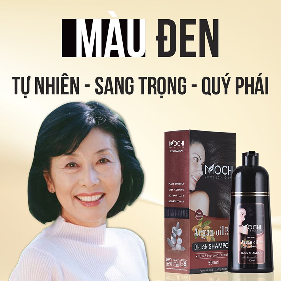 Dầu Gội Phủ Bạc Mochi 500ml - Giúp Tóc Óng Mượt, Bí Quyết Từ Nhật Bản - cvspharmacy