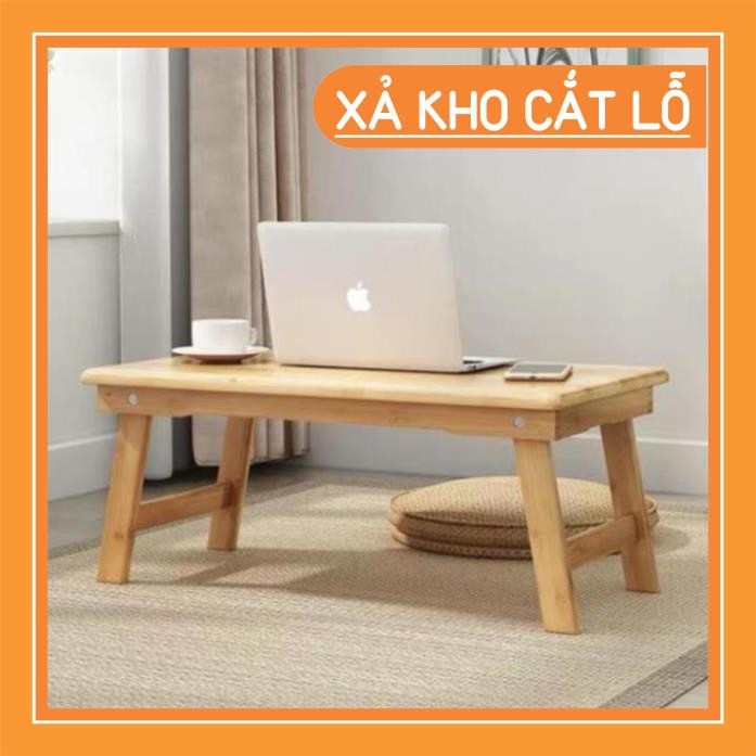 Bàn Gỗ Đa Năng Chân Xếp Gọn - Bàn Học Kiểu Dáng Nhật Bản Chất Liệu Gỗ Thông Cao Cấp