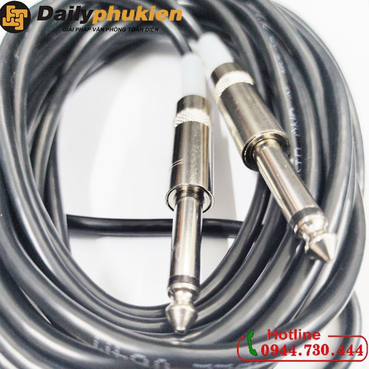 dây auido jack 6.5mm 2 đầu cho đàn guitar, ogran, mixer dài 3m