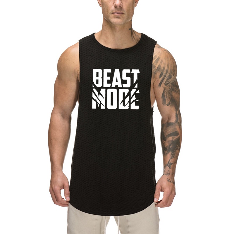 Áo Thun Thể Thao Không Tay In Họa Tiết Cá Tính Theo Phong Cách Mùa Hè Dành Cho Nam