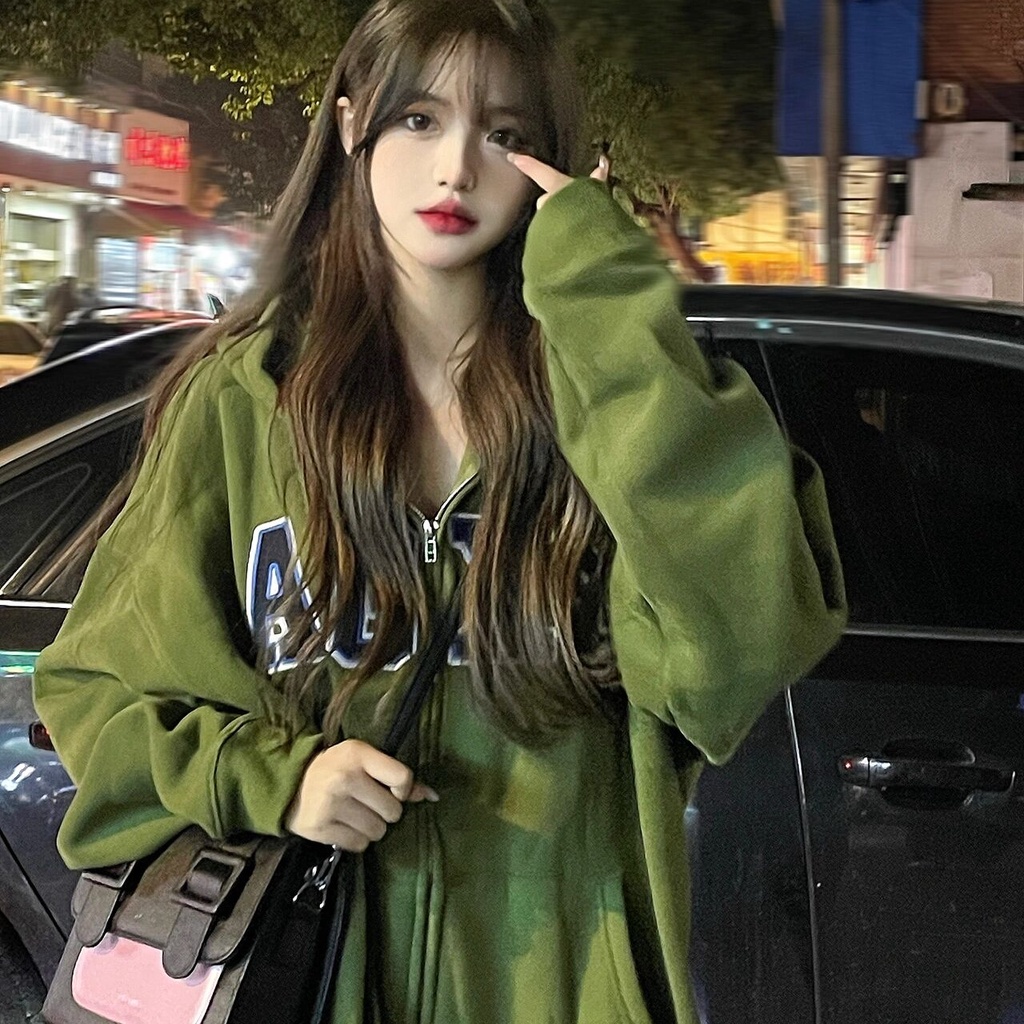 Áo Sweater Có Mũ Trùm Vải Mỏng Kiểu Retro Hàn Quốc Thời Trang Mùa Thu Cho Nữ