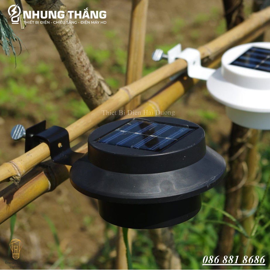 Đèn LED Gắn Tường Năng Lượng Mặt Trời MT-153 - 3 Mắt Led Chiếu Sáng Lối Đi - Chân Cầu Thang - Hàng Rào - Hành Lang