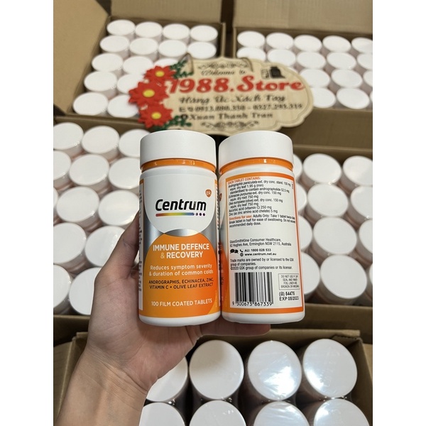-Viên tăng đề kháng Centrum Immune Defence & Recovery