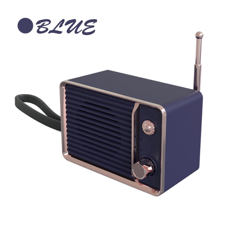 Loa Bluetooth mini siêu trầm không dây phong cách Retro