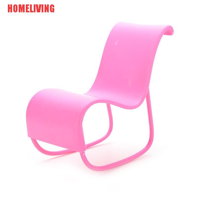 1 Ghế Bập Bênh Màu Hồng Cho Búp Bê Barbie