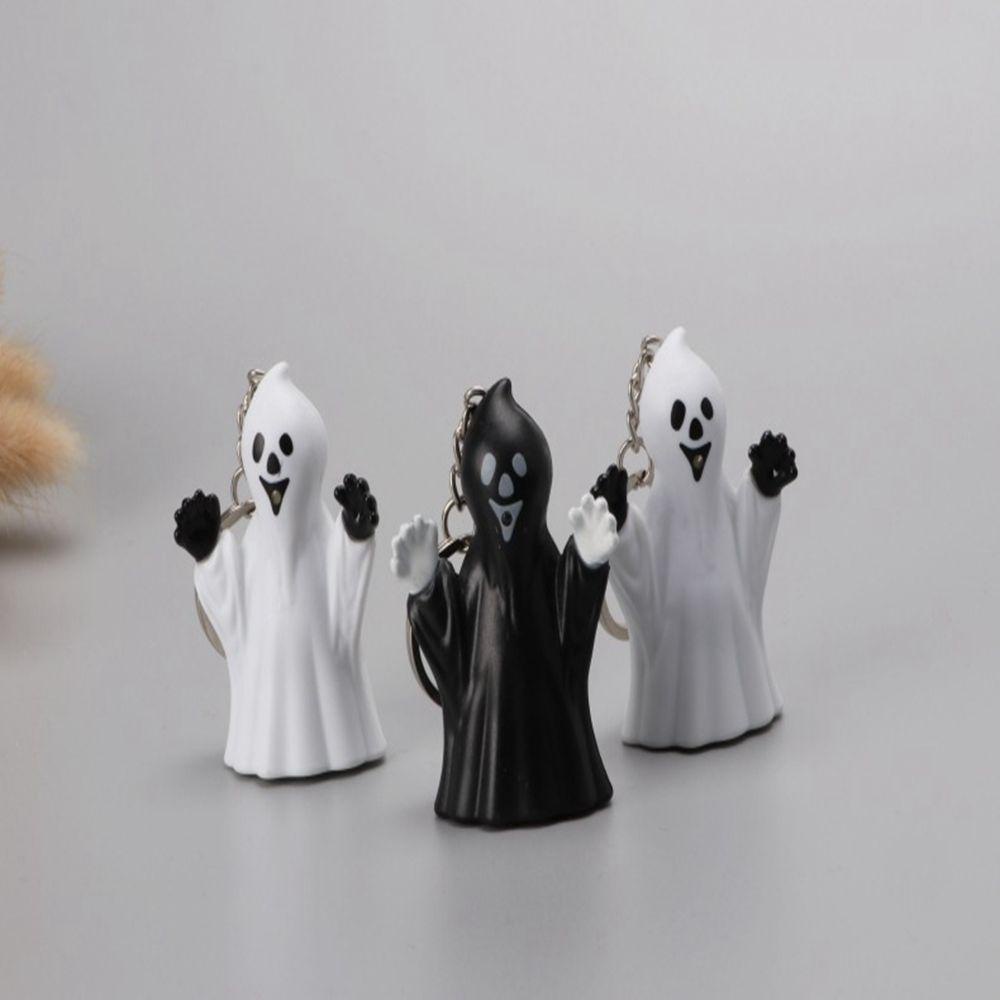 1 Móc Khóa Hình Dơi Có Đèn LED Phát Sáng Trang Trí Halloween