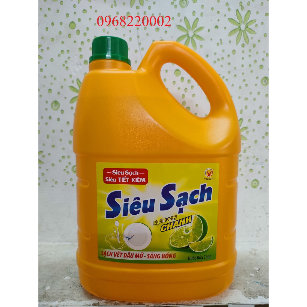 Nước rửa chén Lix siêu sạch hương chanh 3.6 kg