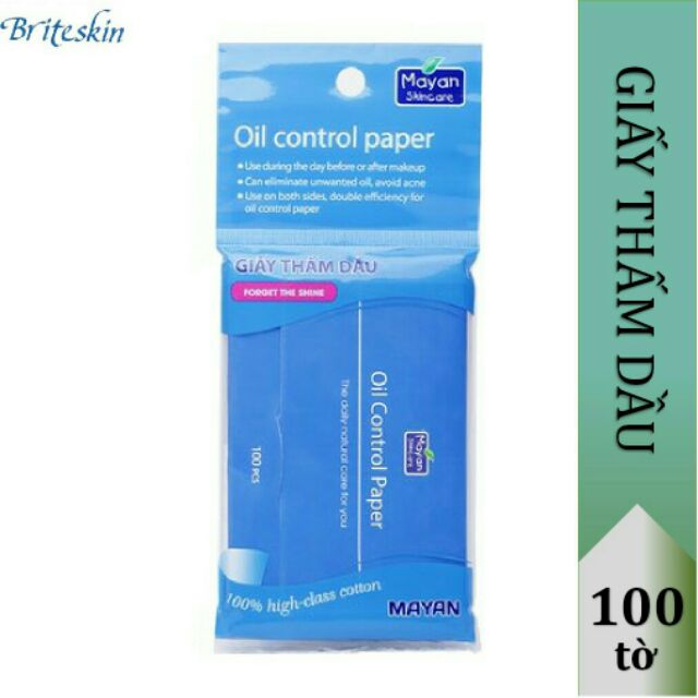 Giấy thấm dầu Mayan 100 pcs