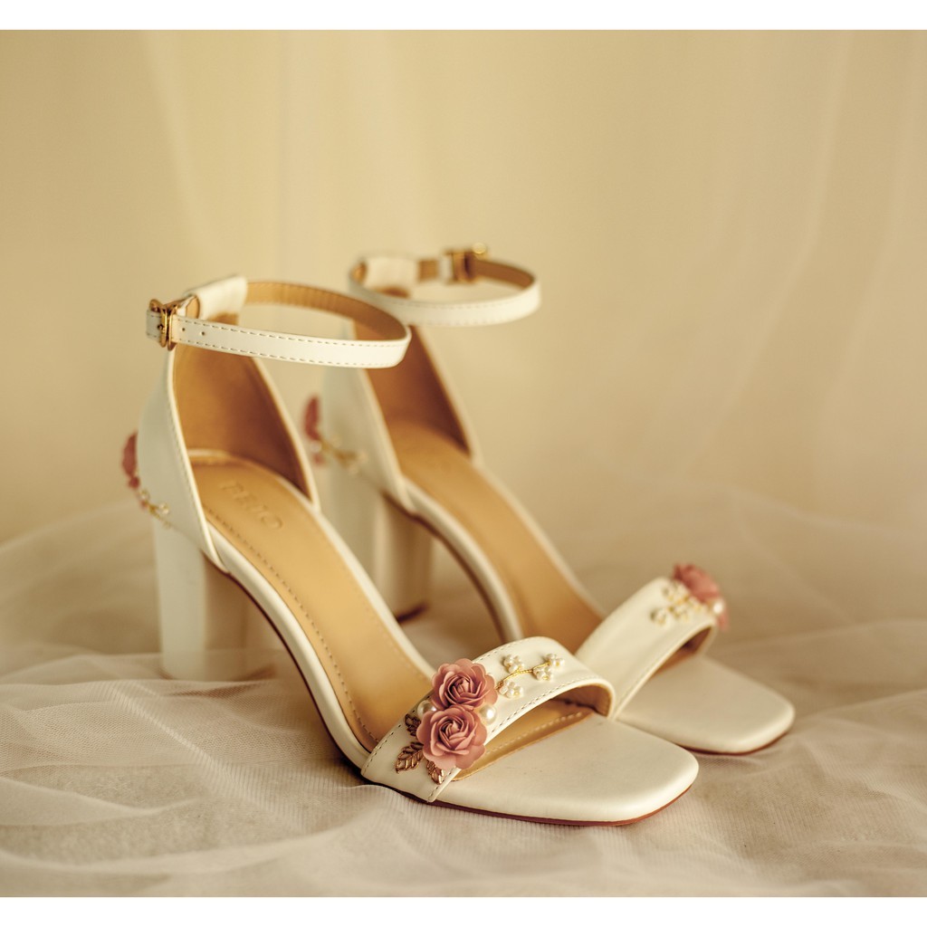 GIÀY CƯỚI - GIÀY CÔ DÂU BEJO S46 THUYỀN HOA HỒNG - WEDDING SHOES