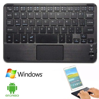 Touchpad/ Normal Version Portable keyboard computer keyboards Mini Bluetooth Wireless Keyboard with Touchpad Mouse  for Android IOS Tablet