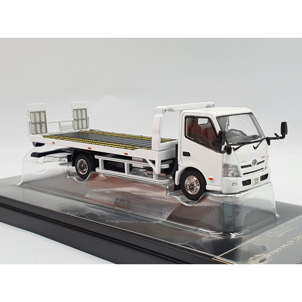 Xe Mô Hình Gaincorp Product GCD 1:64 Diecast Model Car - Hino 300 Tow Truck White  1:64 GCD