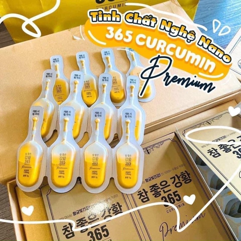 Nghệ Nano dạng nước 365 Thạch xoài 30 tép đẹp da đẹp dáng chính hãng