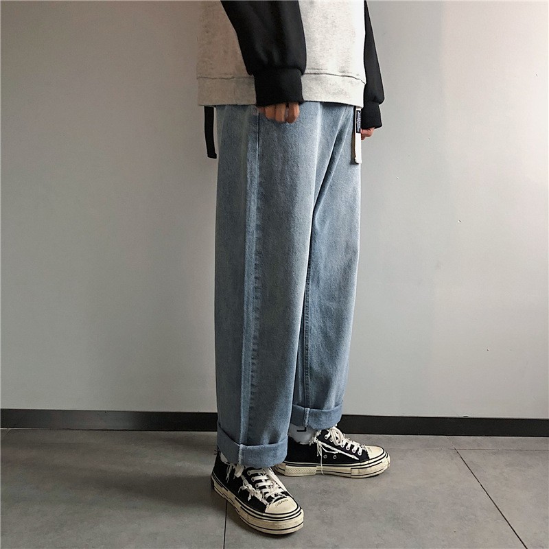 Quần Baggy Jean có đai dáng suông ống rộng - Quần bò giá tốt nhất thị trường- Q9 | BigBuy360 - bigbuy360.vn