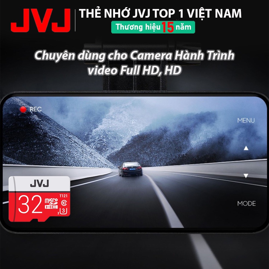 Thẻ nhớ 128Gb/64Gb/32Gb/16Gb/8Gb JVJ Pro U3 Class 10–chuyên cho CAMERA, Điện thoại, Máy ảnh