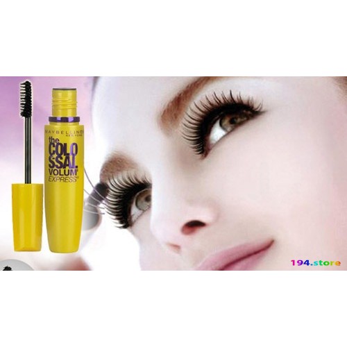 Mascara Maybeline Volum Express 7x( vàng) - Không lem - không nhòe - giúp hàng mi cong dài tự nhiên